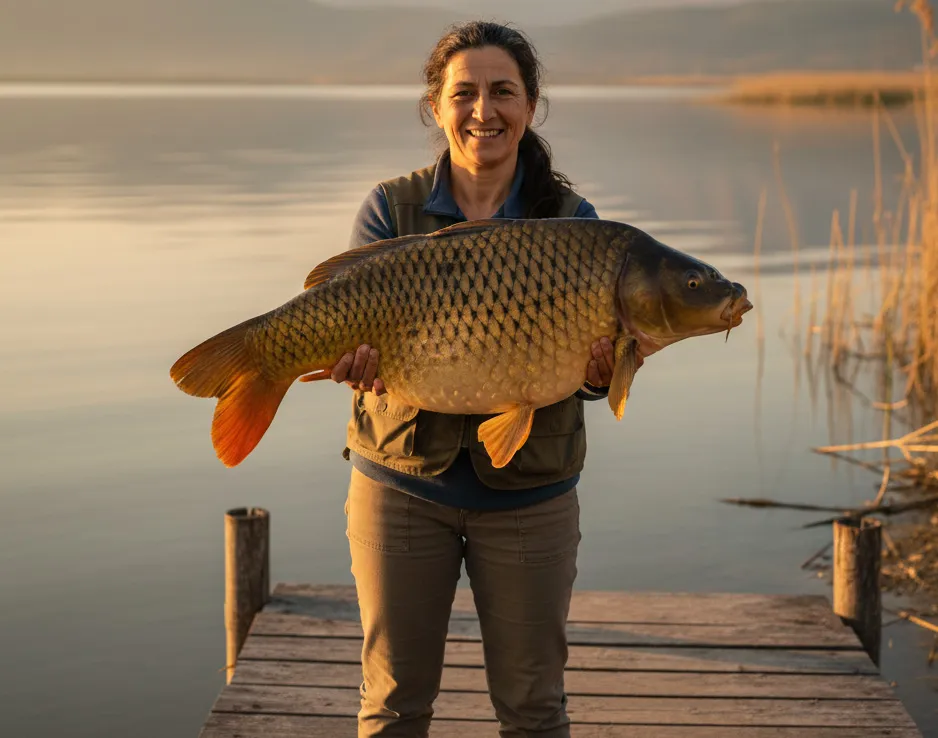 Mëngjesi në Shirokë gjithmonë të shpërblen! Pas tre orësh pritje në qetësi absolute, ky "djalë" i artë vendosi të provojë misrin tim. Lufta ishte e fortë mes kallamishteve, por durimi fitoi. Peshku u lëshua përsëri në liqen pas fotos. Natyra e Shkodrës është bekim! 🐟🌅 #krap #liqeniishkodres #shiroke #peshkimi #catchandrelease